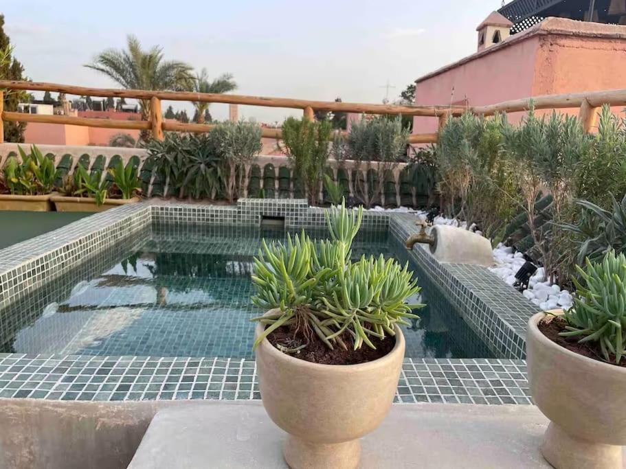 Riad Ptit Kech, Bassin Terrasse - Petits Dejeuners 마라케시 외부 사진